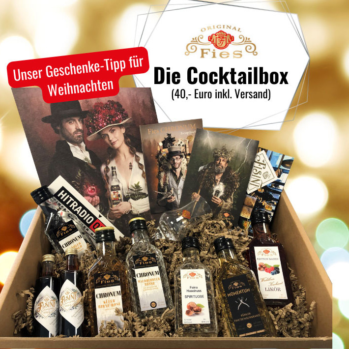 Event Angebot FIES Cocktailbox Geschenketipp Weihnachten